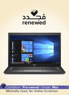 Renewed - Latitude 7480 Business Laptop With 14-Inch Display, Core i5-7300U Processor/7th Gen/Quad Core/8GB RAM/256GB SSD/Integrated Garphics/Windows 10 Pro English black