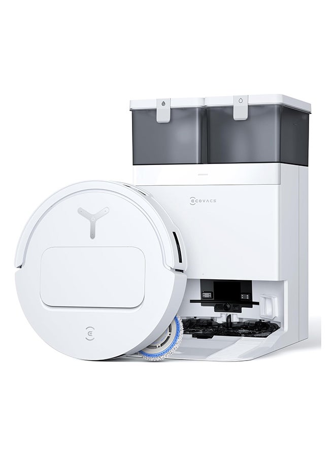 ecovacs Deebot T50 Pro Omni Robot Vacuum And Mop 3.19” Ultra-Slim 15000Pa Suction Zerotangle 2.0 Truedge Edge Cleaning Aivi 3D Obstacle Avoidance Auto Mop Wash & Dry Self-Emptying 55 ml 250 W DDX67 White - Image 1