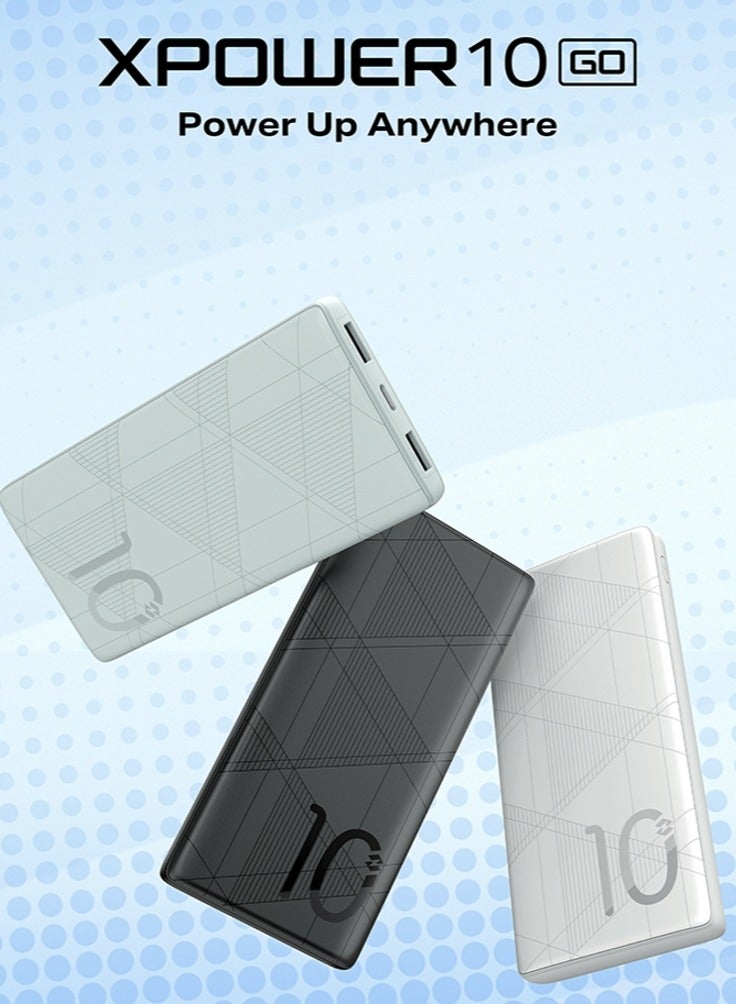 Infinix XPower 10 - XP10 Blue - 12W Power Bank 10000mAh With Type C Fast Charging And 2 USB - 3 Output Blue - Image 1