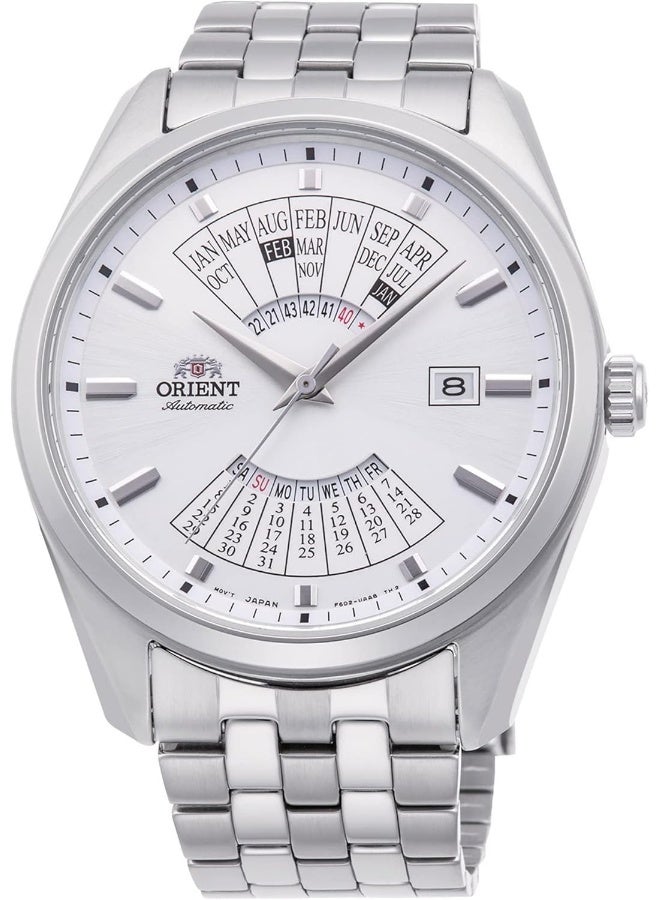 أورينت ساعة أوينت RA-BA0004S10B الأوتوماتيكية التناظرية ذات التقويم متعدد السنوات للرجال، حجم العلبة 43 مم، فضي - Image 1