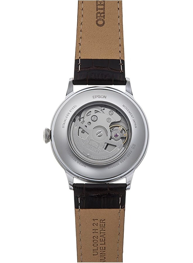 ORIENT Men's Orient RA-AK0702Y10B Bambino Roman Numeral V2 Watch for Men, 41 mm Case Size, Brown - Image 2