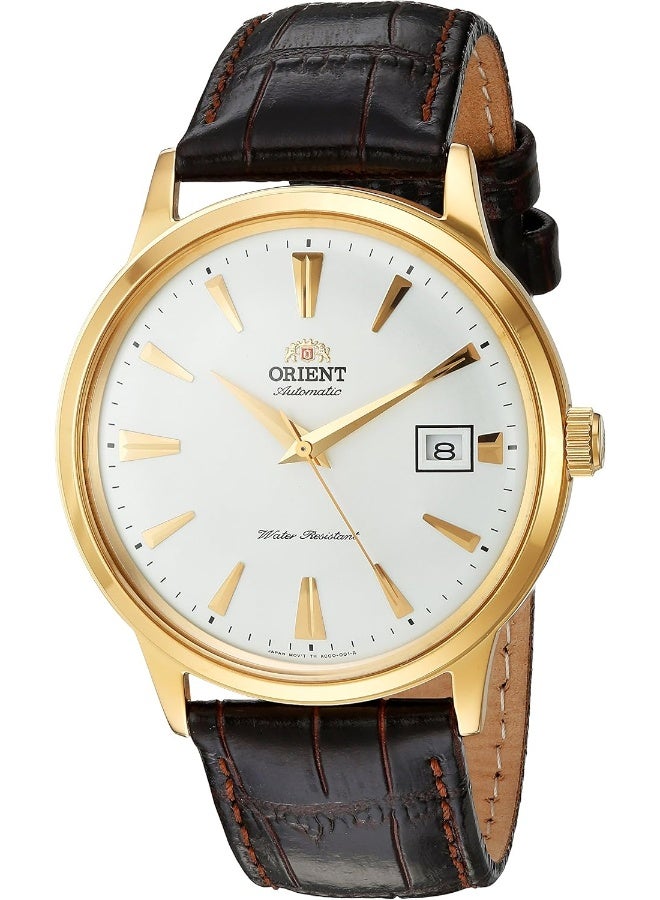 أورينت Men's Orient Men's '2nd Gen. Bambino Ver. 1' Japanese Automatic Stainless Steel and Leather Dress Watch - Image 1