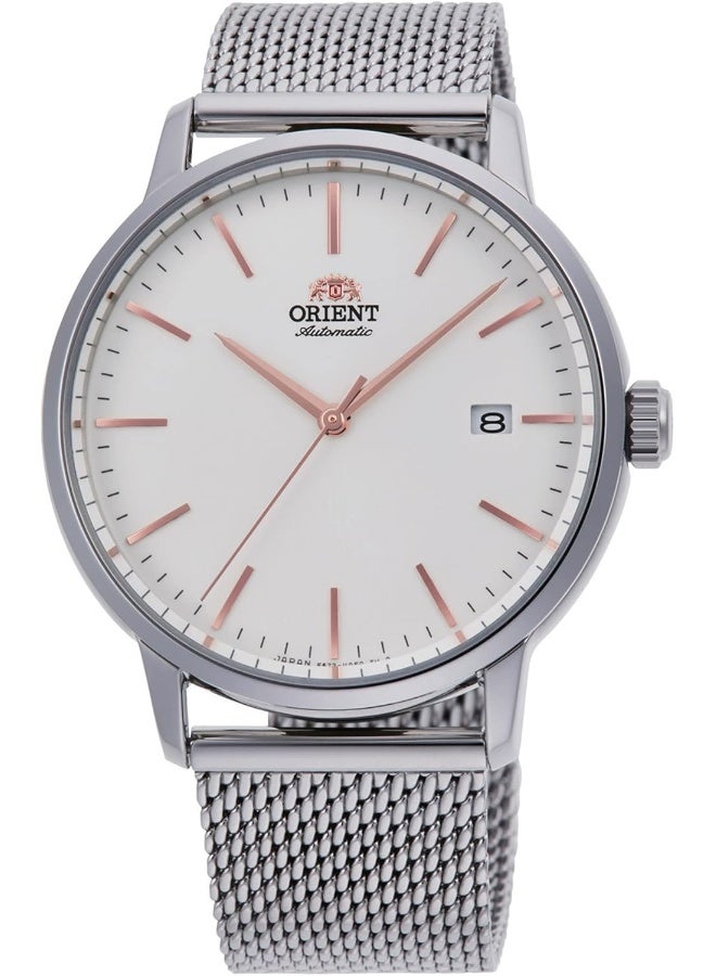 أورينت ساعة أوينت RA-AC0E07S10B الأنيقة ماسترو المعاصرة الأوتوماتيكية للرجال، حجم علبة 40 مم، فضي/أبيض - Image 1