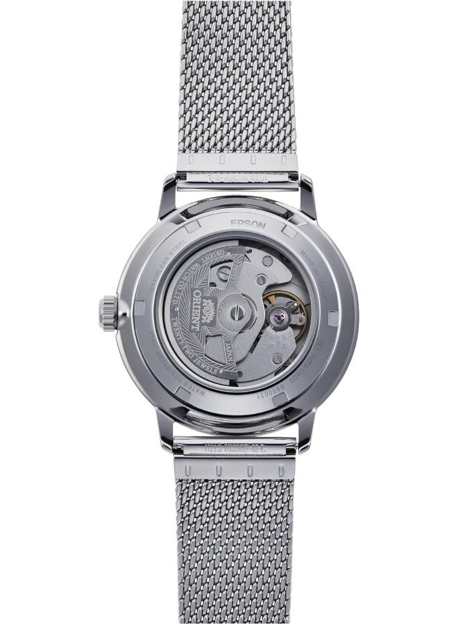 أورينت ساعة أوينت RA-AC0E07S10B الأنيقة ماسترو المعاصرة الأوتوماتيكية للرجال، حجم علبة 40 مم، فضي/أبيض - Image 3