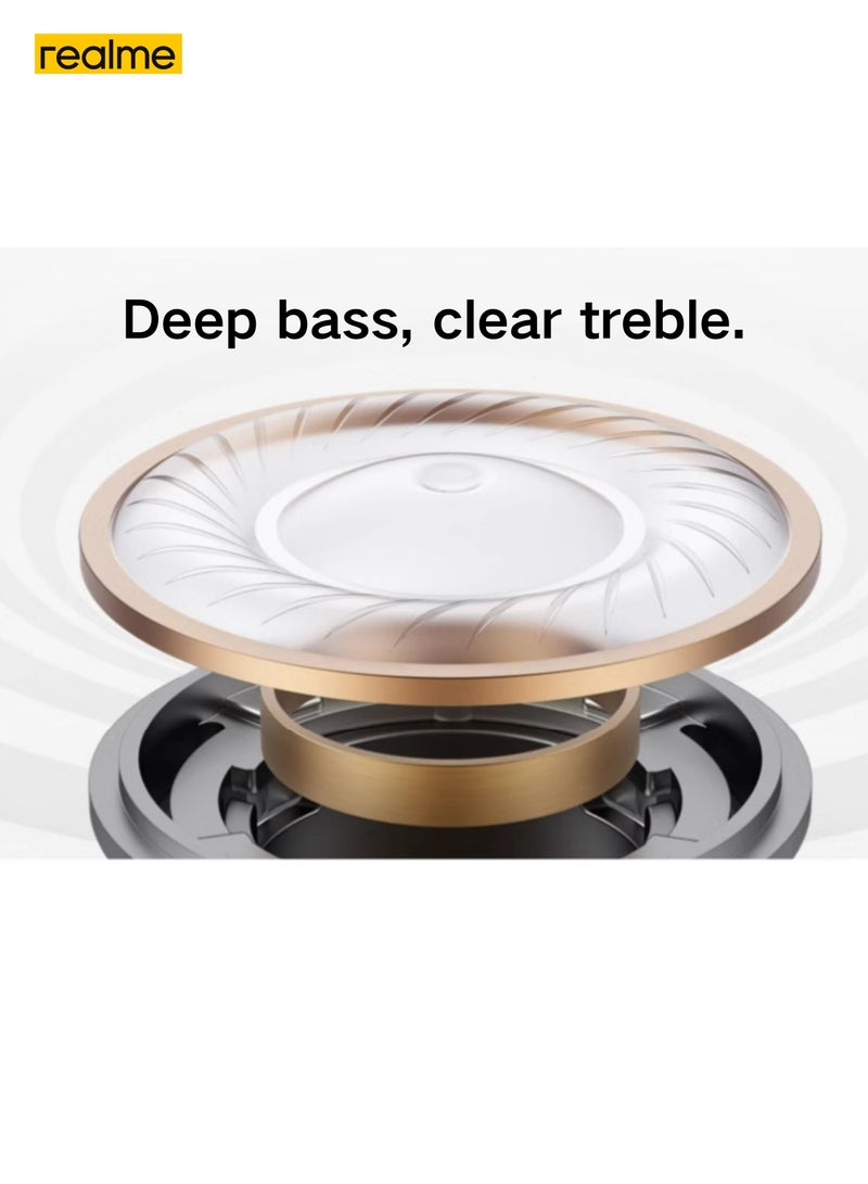 realme Buds T110 True Wireless Earbuds,IPX5 Water Resistance,Bluetooth 5.4,up to 38 Hours Total Playback Black - Image 4