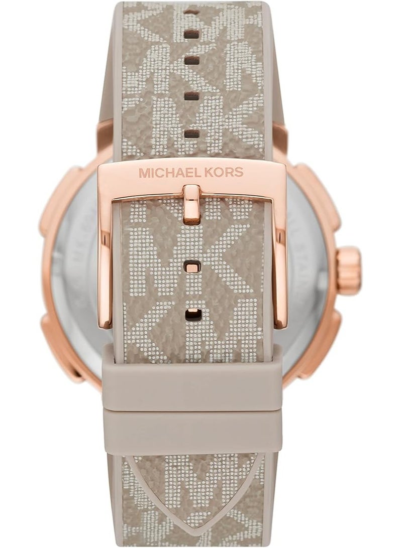 مايكل كورس Women's Michael Kors Sidney Women's Watch, Stainless Steel and Silicone Sports Watch for Women  - Image 3