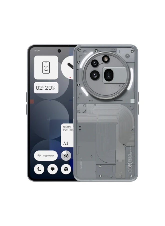 Nothing Phone 3a Pro 5G Dual SIM Grey 12GB RAM 256GB - Middle East Version - Image 1