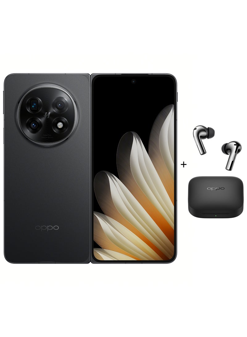 OPPO Find N5 Dual SIM 5G Cosmic Black 16GB RAM 512GB + OPPO Enco X3i + One Year Screen Protection - Middle East Version  - Image 1