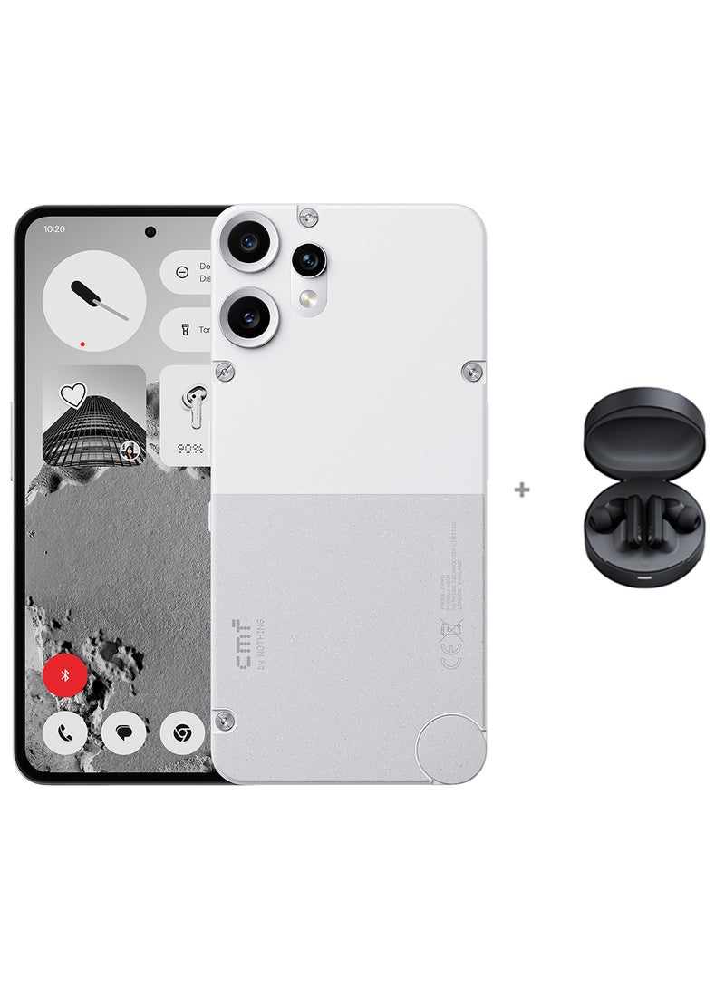 cmf by NOTHING Phone 2 Pro Dual SIM 5G White 8GB RAM 256GB With Free Buds Pro - Middle East Version - Image 1