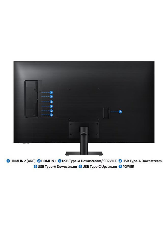 سامسونج - 43 inch 4K Smart Monitor M7 M7F with Samsung Vision AI, Copilot integrated (Ask Copilot), AI Picture Optimizer, SmartThings, Knox Security, Smart TV Apps, Click to Search, Gaming Hub, Active Voice Amplifier, build in Speakers, LS43FM702UMXUE black - Image 1