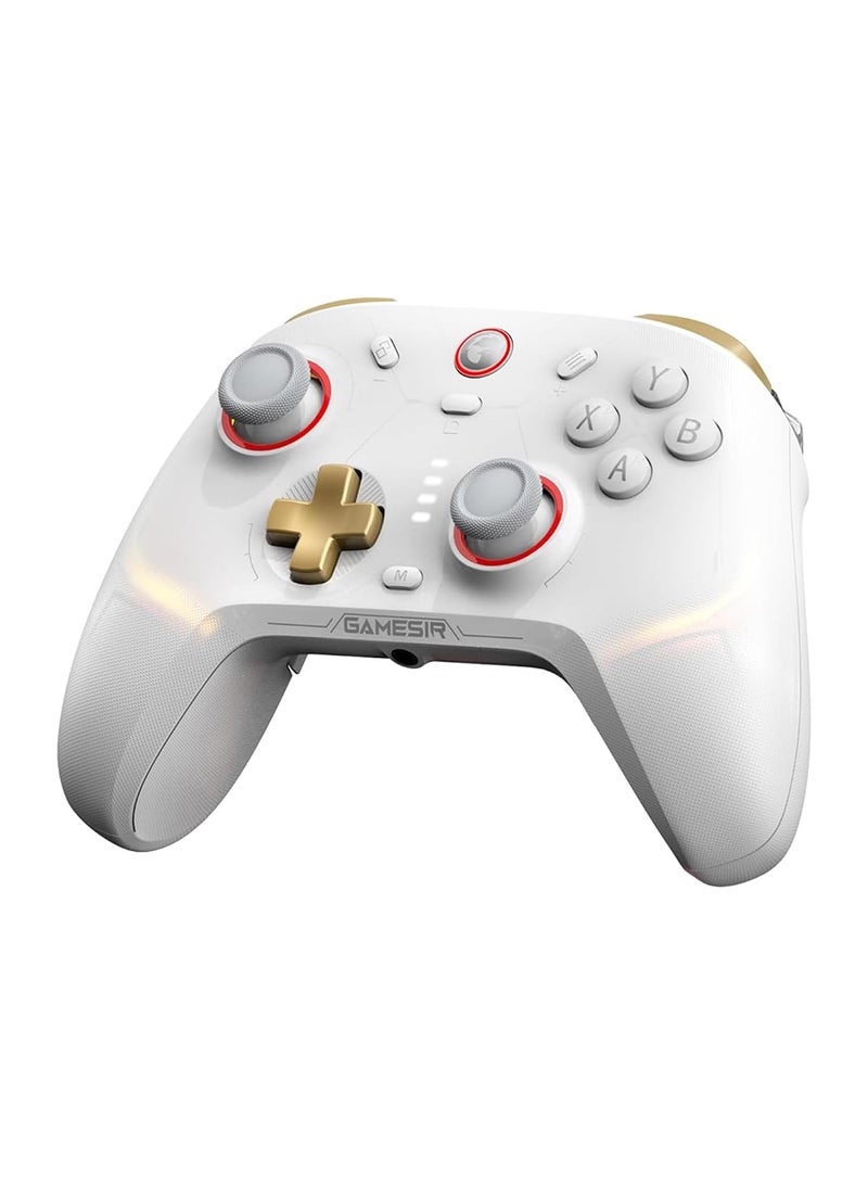 GameSir Cyclone 2 Multiplatform Wireless Controller- TMR Electromagnetic Joysticks&Hall Effect Switch triggers,6-axis Gyro Gaming Controller for Switch/PC/iOS/Android/Steam (Phantom White Standard) - Image 1