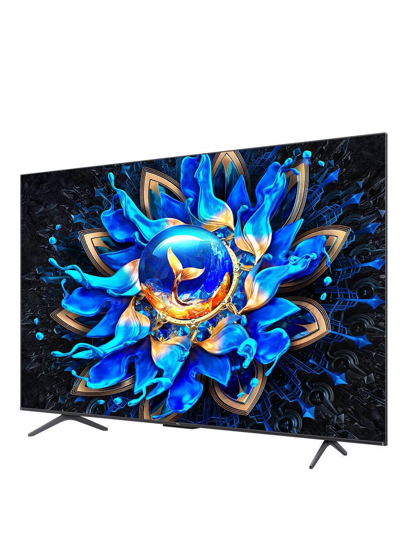 TCL Television 65 Inch Smart TV 4K QLED Colorful Quantum Crystal HDR 10+ Gaming Google TV, 144Hz Native Refresh Rate, ONKYO 2.1 Hi-Fi, Dolby Atmos, MEMC, Game Master, (2025 Model) 65T8C Brushed Titanium  - Image 3