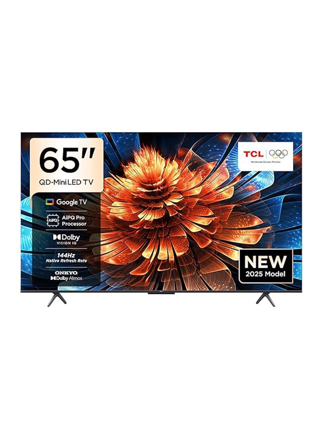 TCL Television 65 Inch Smart TV 4K QD-Mini LED Colorful Quantum Crystal HDR 10+ Gaming Google TV, 144Hz Native Refresh Rate, ONKYO 2.1 Hi-Fi, Dolby Atmos, AI Mode, (2025 Model) 65Q6C black - Image 1