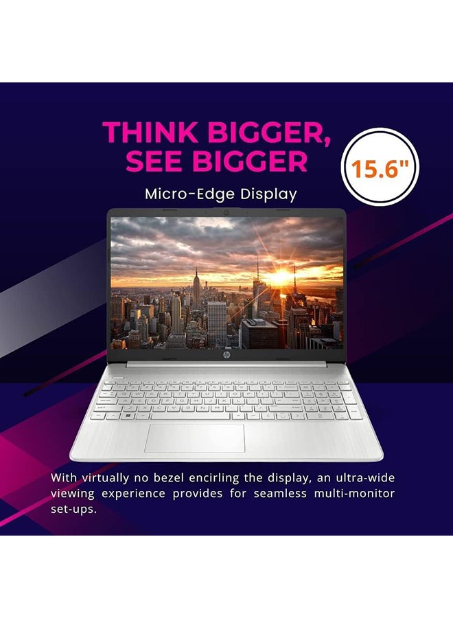 HP Flagship Laptop With 15.6-Inch Full HD Display, Intel Core i5-1155G7 Processor/16GB RAM/1TB SSD/Intel Iris XE Graphics/Windows 11 Home English Silver  - Image 2