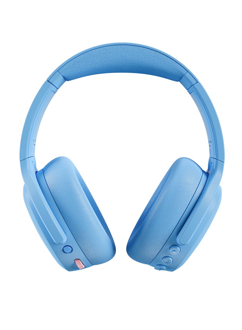 Skullcandy Crusher ANC 2 Wireless Over-Ear Bluetooth Headphones with Multi-Sensory Bass, Active Noise Cancelling, Up to 50 Hours Battery, Microphone for iPhone Android Preppy Summer Resort Blue  - Image 2