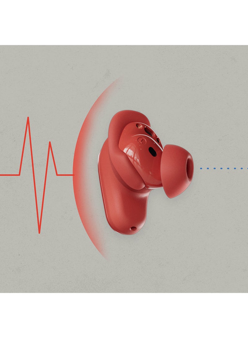 Skullcandy Method 360 ANC Wireless Earbuds, Sound by Bose, Bluetooth Headphones, Premium Noise Cancelling, Up to 40 Hrs Battery, Sweat and Water Resistant, Microphone for iPhone Android Plasma Red  - Image 4