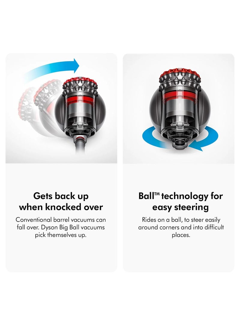 دايسون Big Ball Multi Floor Vacuum Cleaner CY23 Powerful, Bagless Vacuum with Hygienic Emptying & Multi-Surface Tools -  International Version 1.6 L 250 W CY23 Red Nickel  - Image 5
