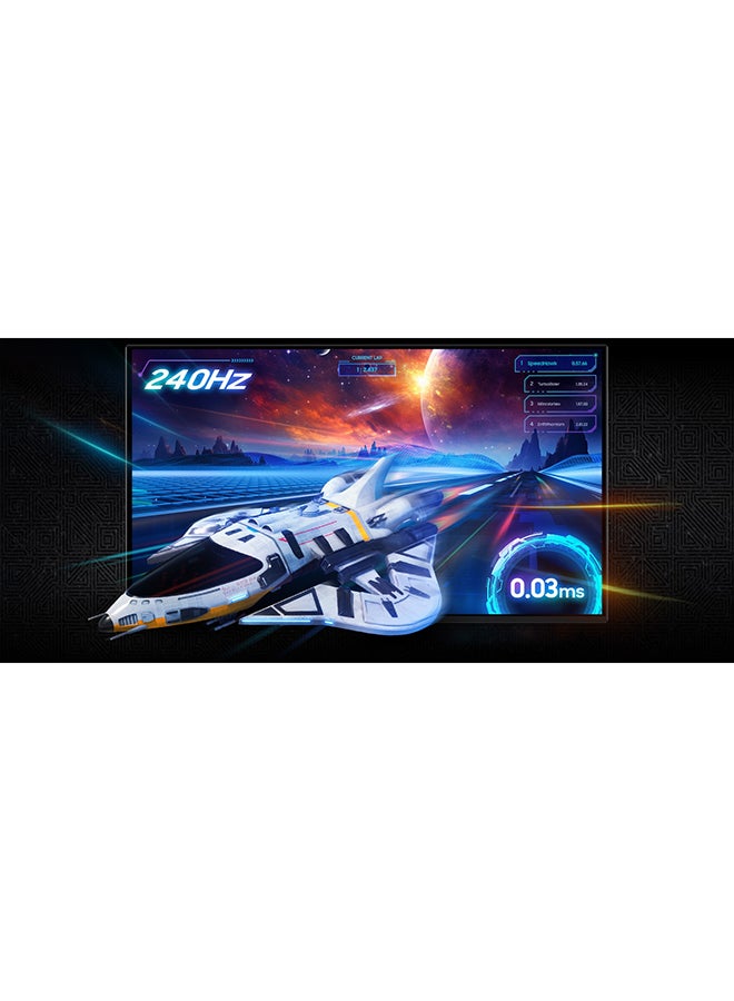 سامسونج 27 inch Odyssey QD-OLED G8 4K UHD 240Hz 0.03ms Gaming Monitor, Glare Free, OLED safeguard+, VESA DisplayHDR TrueBlack 400, AMD FreeSync Premium Pro, CoreSync & CoreLighting+, Ergo Stand (height, swivel, pivol) LS27FG810SMXUE Black/Silver  - Image 4