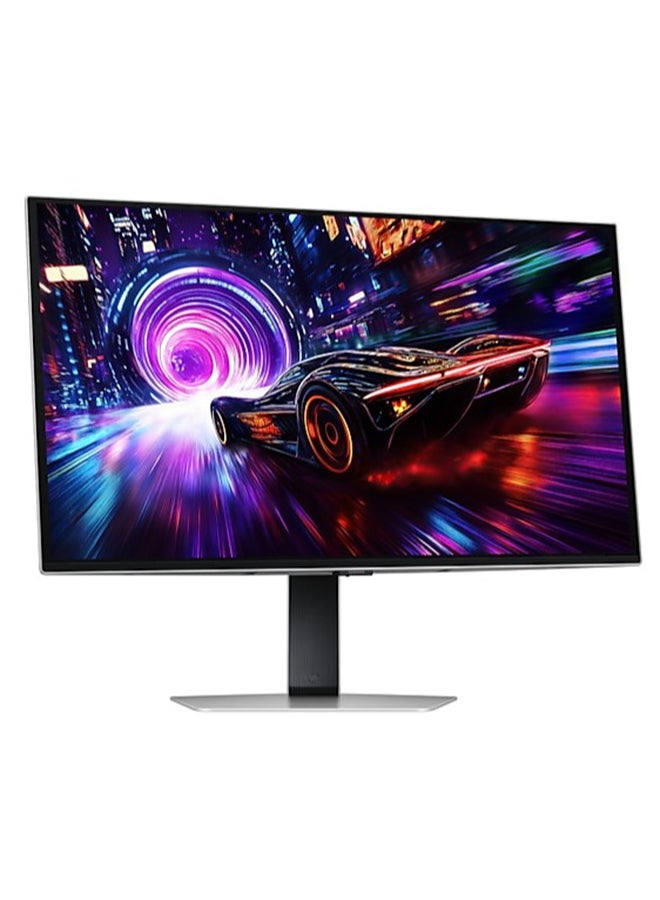 27 inch Odyssey QD-OLED G8 4K UHD 240Hz 0.03ms Gaming Monitor, Glare Free, OLED safeguard+, VESA DisplayHDR TrueBlack 400, AMD FreeSync Premium Pro, CoreSync & CoreLighting+, Ergo Stand (height, swivel, pivol) LS27FG810SMXUE Black/Silver