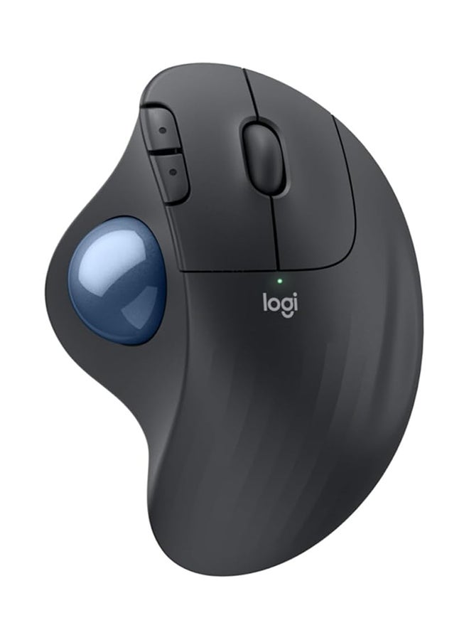 Logitech ERGO M575S Wireless Trackball Mouse, Wireless Ergonomic Mouse With Bluetooth and Encrypted Dongle, Comfortable Thumb Control, Precise and Smooth Tracking, for PC/Mac - Graphite Graphite - Image 1