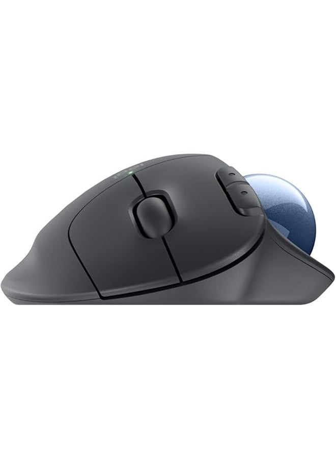 Logitech ERGO M575S Wireless Trackball Mouse, Wireless Ergonomic Mouse With Bluetooth and Encrypted Dongle, Comfortable Thumb Control, Precise and Smooth Tracking, for PC/Mac - Graphite Graphite - Image 3