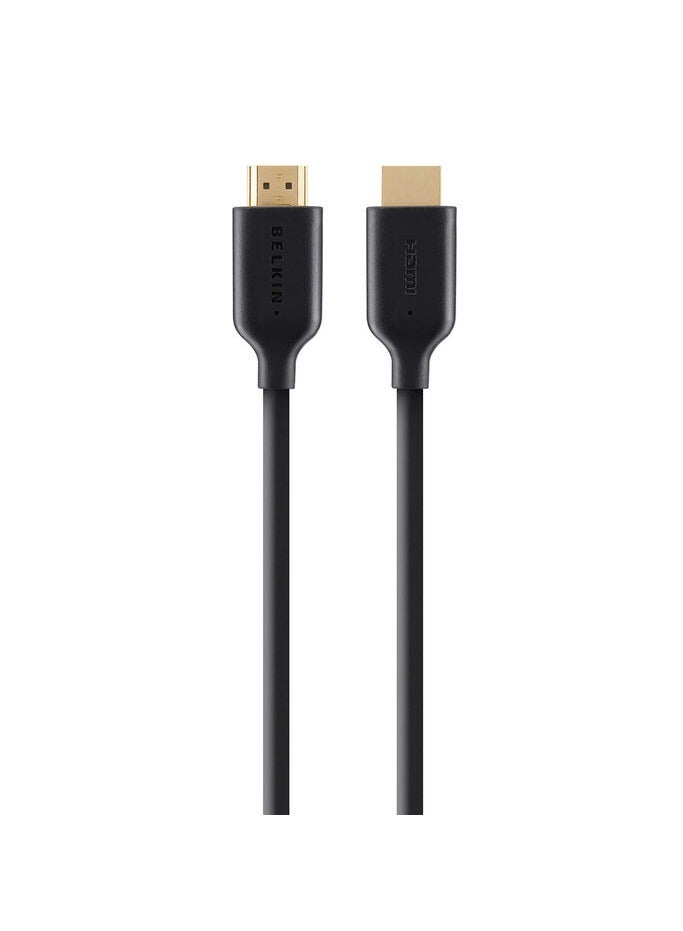 بيلكين High Speed HDMI Cable with Ethernet 4K/Ultra HD Compatible Black  - Image 2