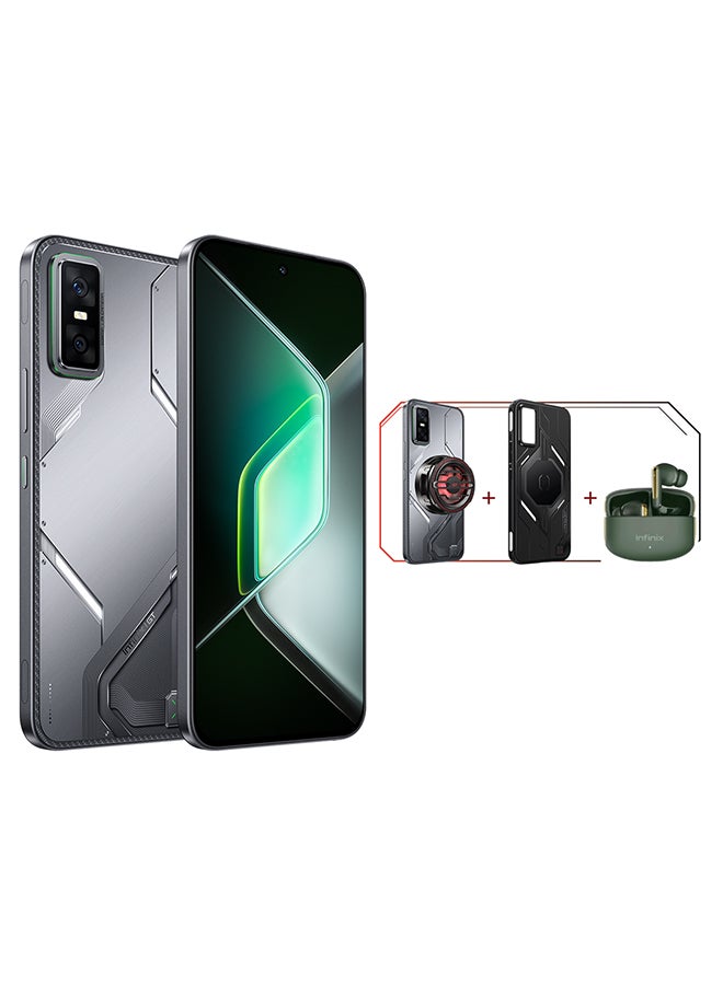إنفينيكس - GT30 Pro Dual SIM Shadow Ash 8GB RAM 256GB 5G With  Magsafe Fan+ xbuds + Case - Middle East Version - Image 1