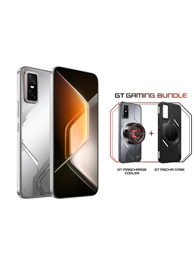 Infinix GT30 Pro Dual SIM Blade White 8GB RAM 256GB 5G With MAGCHARGE Cooler And GT Case - Middle East Version - Image 1