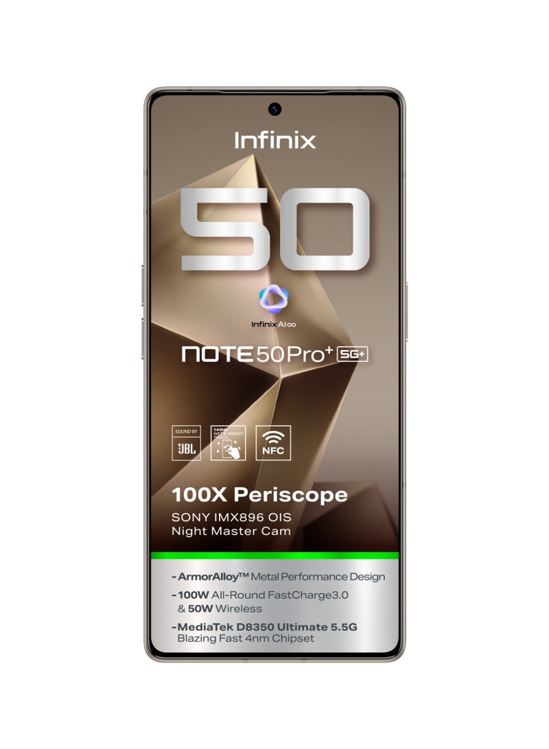 Note 50 pro + Dual SIM Titanium Grey 12GB RAM 256GB 5G - Middle East Version