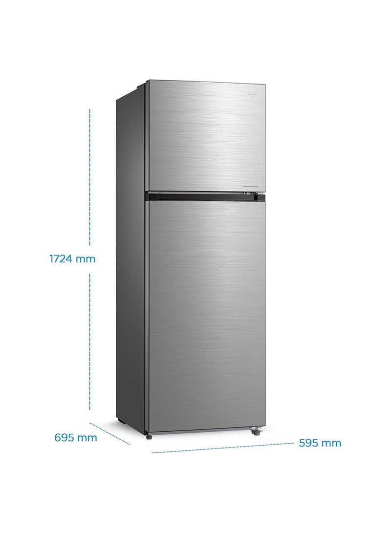 Midea 495L Gross And 338L Net Double Door Refrigerator Multi-Air Flow Technology, Equipped With Smart Sensor, Electronic Control, Inverter Quattro, Active-C Fresh, Smart Cooling MDRT495MTE46AE silver  - Image 2