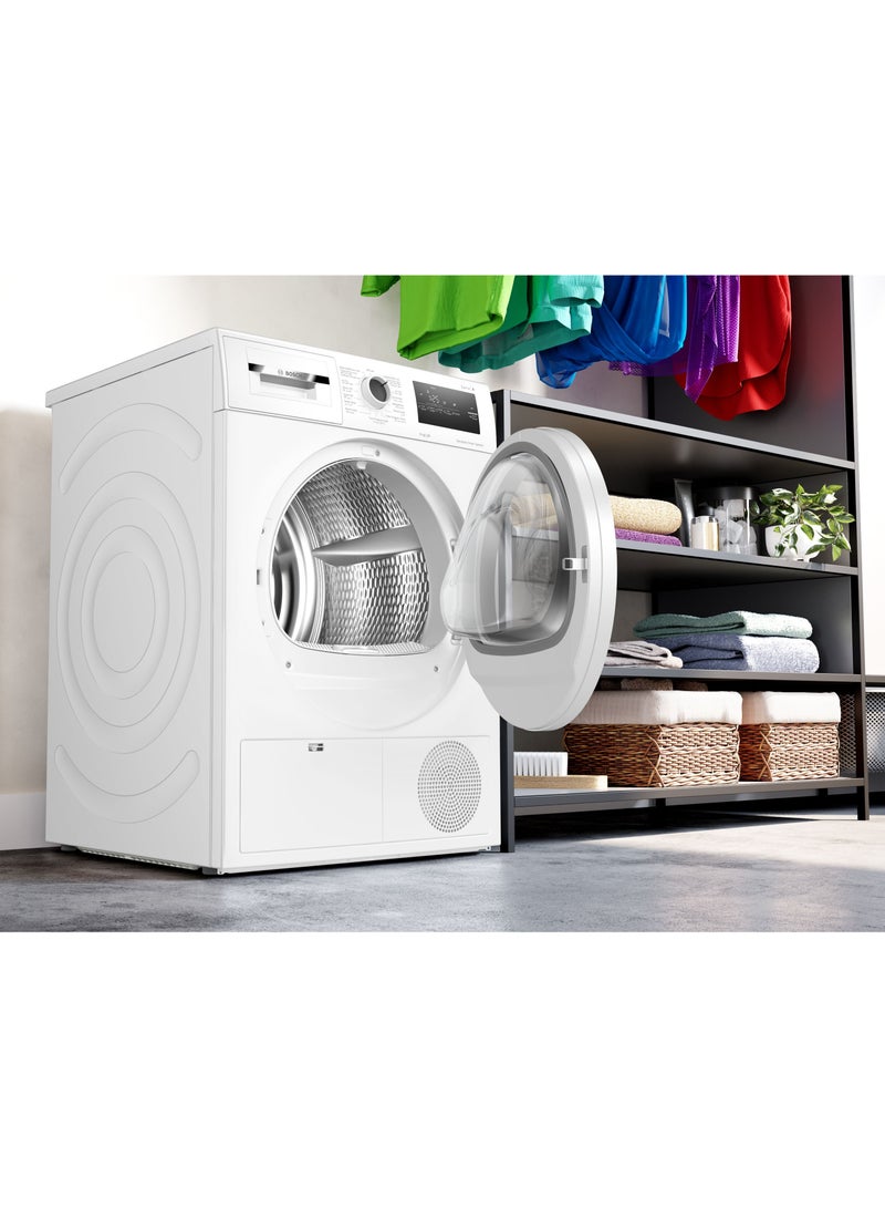 BOSCH 8 Kg Condenser Tumble Dryer, Series 4, AutoDry Technology, 1 Year Manufacturer Warranty, 2800 W, WTN86201GC White 8 kg 2800 W WTN86201GC White - Image 4