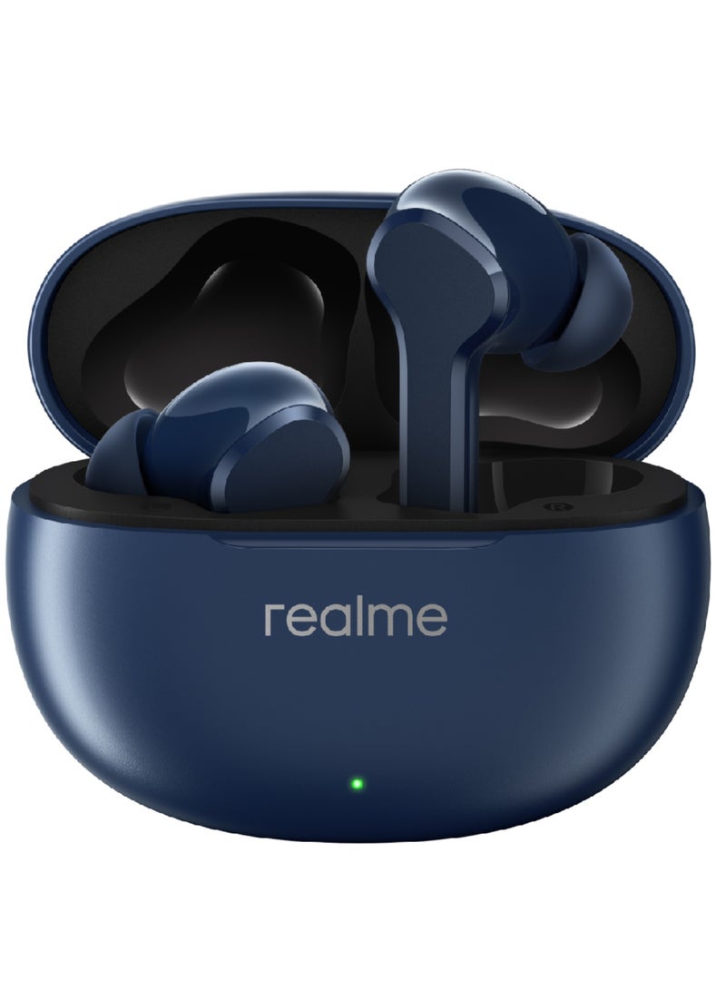 realme - Buds T110 True Wireless Earbuds,IPX5 Water Resistance,Bluetooth 5.4,up to 38 Hours Total Playback Blue - Image 1