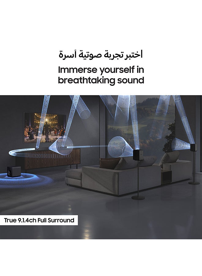 Samsung 2025 Q930F Q-Series Wireless Dolby Atmos 9.1.4ch Soundbar | Samsung Saudi Arabia HW-Q930F/SA black  - Image 3