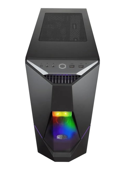 MasterBox K500 ARGB Mid-Tower ATX PC Case, Tempered Glass Side Panel, 3x 120mm ARGB Fans, Mesh Front Panel, Supports ATX, Micro-ATX, Mini-ITX, 240mm/280mm Radiator Support, 7 Expansion Slots, 2x USB 3.2 Gen1 | MCB-K500D-KGNN-S02