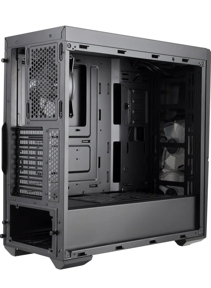 كولر ماستر MasterBox K500 ARGB Mid-Tower ATX PC Case, Tempered Glass Side Panel, 3x 120mm ARGB Fans, Mesh Front Panel, Supports ATX, Micro-ATX, Mini-ITX, 240mm/280mm Radiator Support, 7 Expansion Slots, 2x USB 3.2 Gen1 | MCB-K500D-KGNN-S02  - Image 3