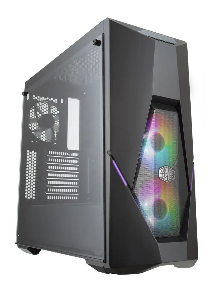 كولر ماستر MasterBox K500 ARGB Mid-Tower ATX PC Case, Tempered Glass Side Panel, 3x 120mm ARGB Fans, Mesh Front Panel, Supports ATX, Micro-ATX, Mini-ITX, 240mm/280mm Radiator Support, 7 Expansion Slots, 2x USB 3.2 Gen1 | MCB-K500D-KGNN-S02  - Image 2
