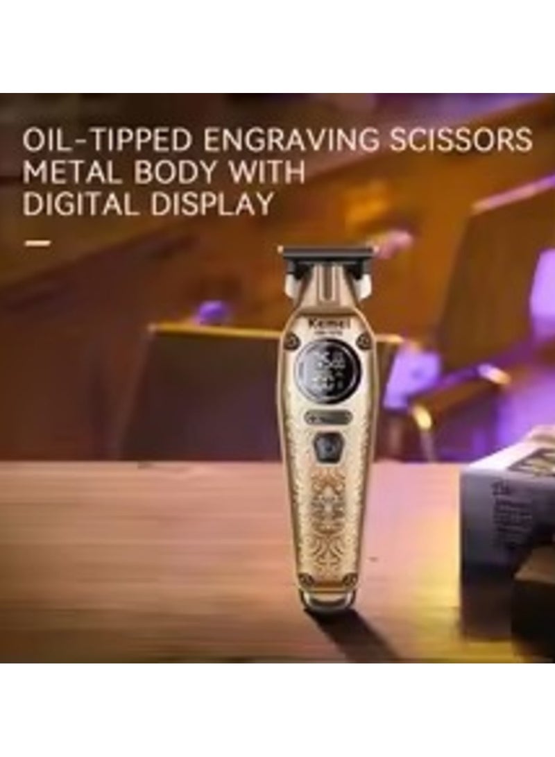 Kemei KM-1576 Digital Hair Clipper: Fast USB Charging with Long Battery Life  - Image 4