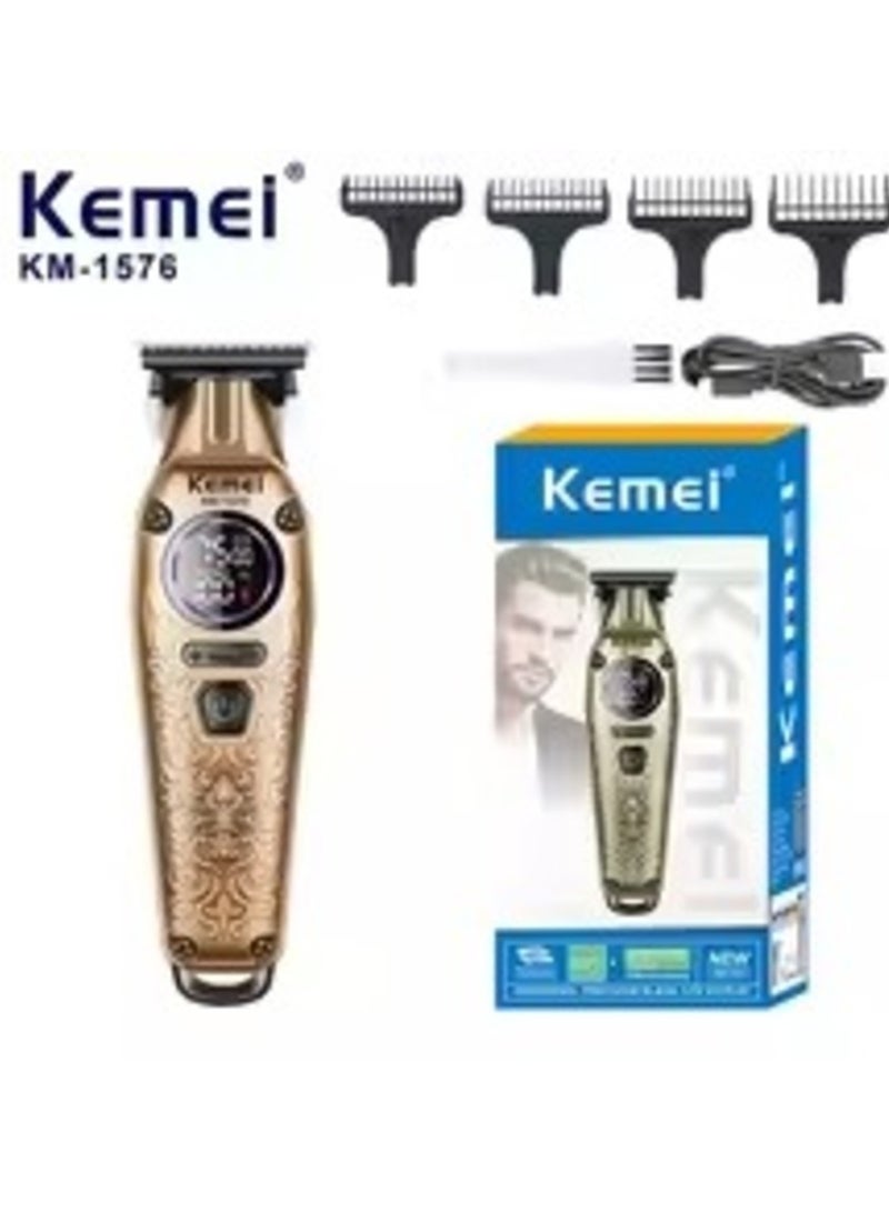 Kemei KM-1576 Digital Hair Clipper: Fast USB Charging with Long Battery Life  - Image 2