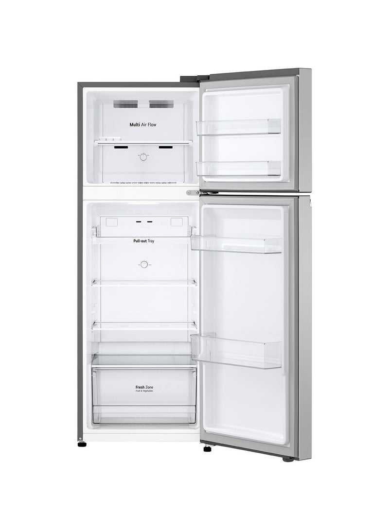 إل جي ثلاجة بسعة إجمالية وصافية 263/243 لتر بتصميم جديد وصينية قابلة للسحب - GR-B355PLMB - فضي بلاتينيوم - Image 3