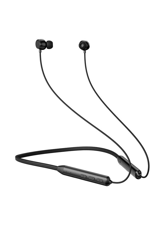 Infinix Powerful Bass Memory Neckband Wireless Earphone black - Image 2