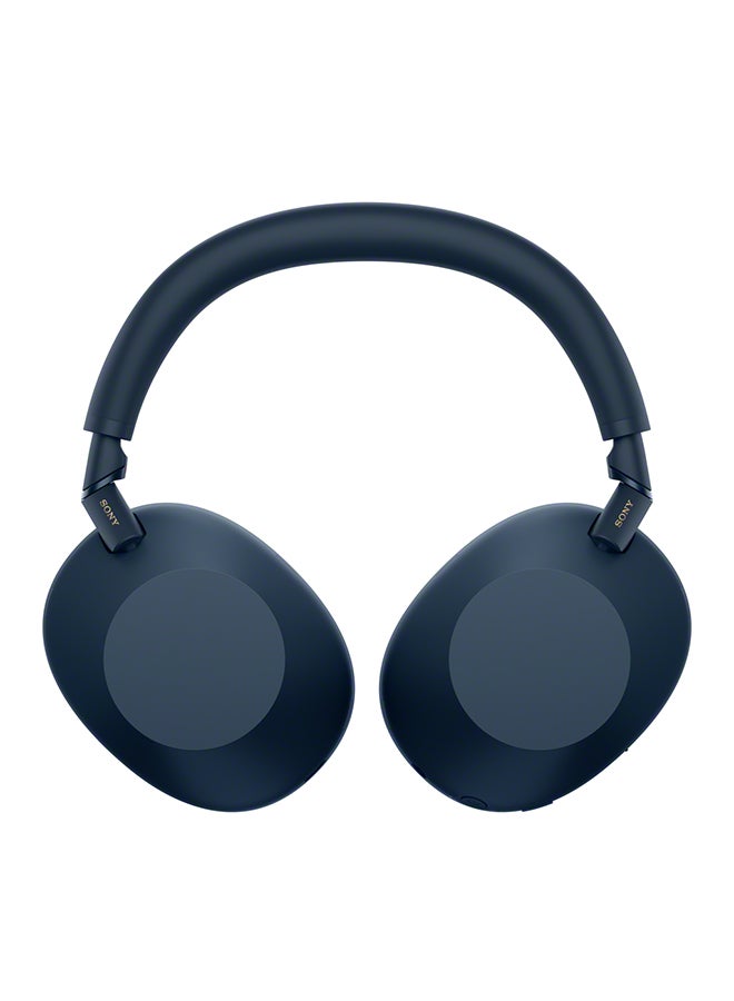 Sony - WH1000XM6/LM Wireless Over-Ear Noise Cancelling Headphones – Hi-Res Audio, Foldable Design, 30-Hour Battery, Bluetooth Multipoint - Midnight Blue - Image 1