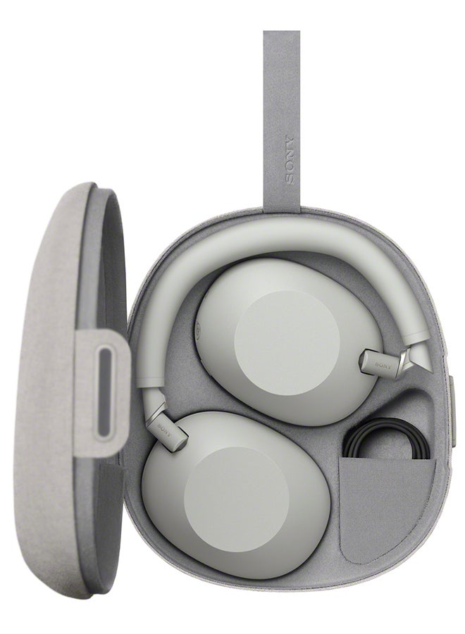 Sony - WH-1000XM6 Wireless Over-Ear Noise Cancelling Headphones – Hi-Res Audio, Foldable Design, 30-Hour Battery, Bluetooth Multipoint + ULT10 Speaker - Silver - Image 1