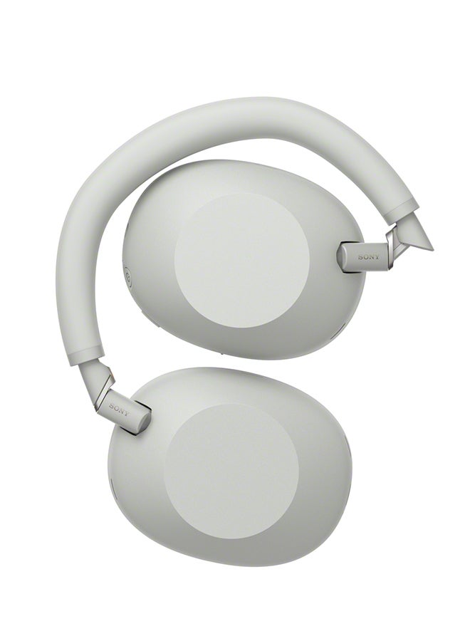 Sony - WH-1000XM6 Wireless Over-Ear Noise Cancelling Headphones – Hi-Res Audio, Foldable Design, 30-Hour Battery, Bluetooth Multipoint + ULT10 Speaker - Silver - Image 1