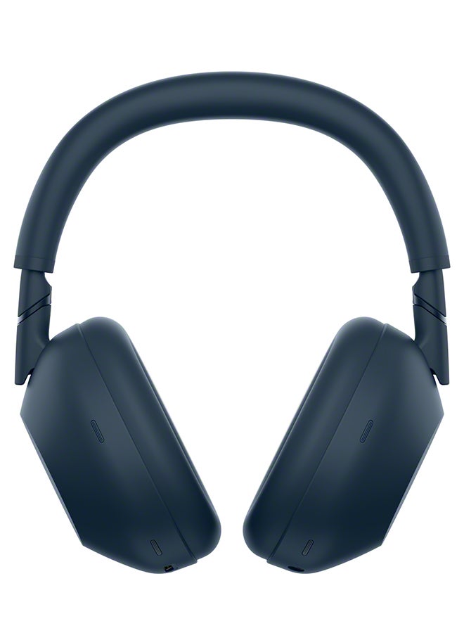 Sony - WH-1000XM6 Wireless Over-Ear Noise Cancelling Headphones – Hi-Res Audio, Foldable Design, 30-Hour Battery, Bluetooth Multipoint + ULT10 Speaker - Blue - Image 1