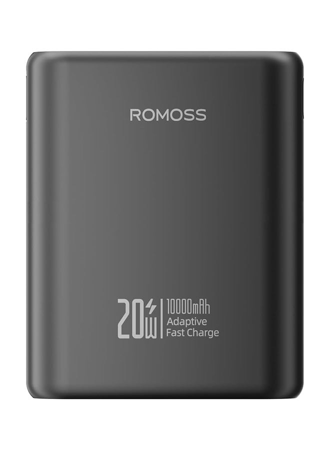 ROMOSS PB 20W PD USB-C IN 18W/OUT 20W LIGHTNING IN 18W 2xUSB-A OUT 22.5W - Black - Image 2