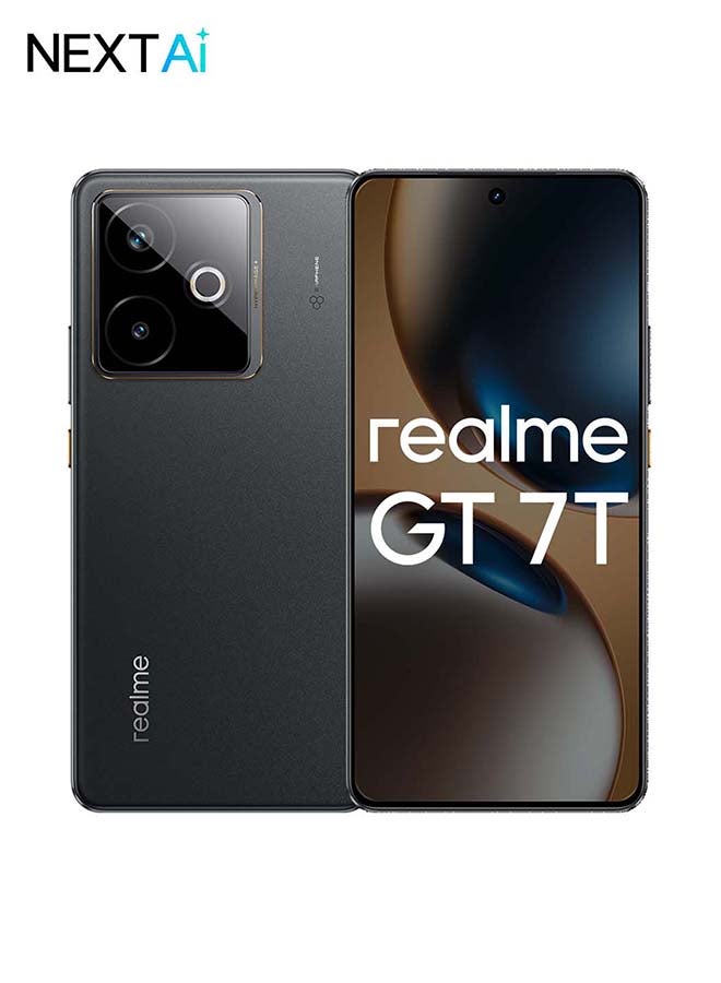ريل مي GT 7T AI Phone Dual SIM lceSense Black 12GB RAM 512GB With Buds Air 7 - Middle East Version - Image 2