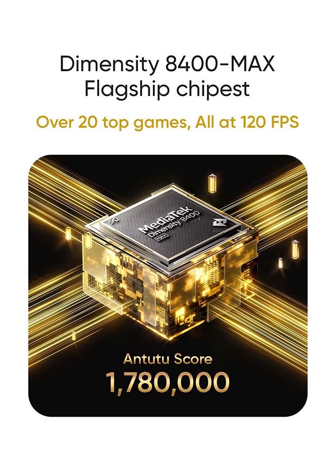 ريل مي GT 7T AI Phone Dual SIM lceSense Black 12GB RAM 512GB With Buds Air 7 - Middle East Version - Image 3