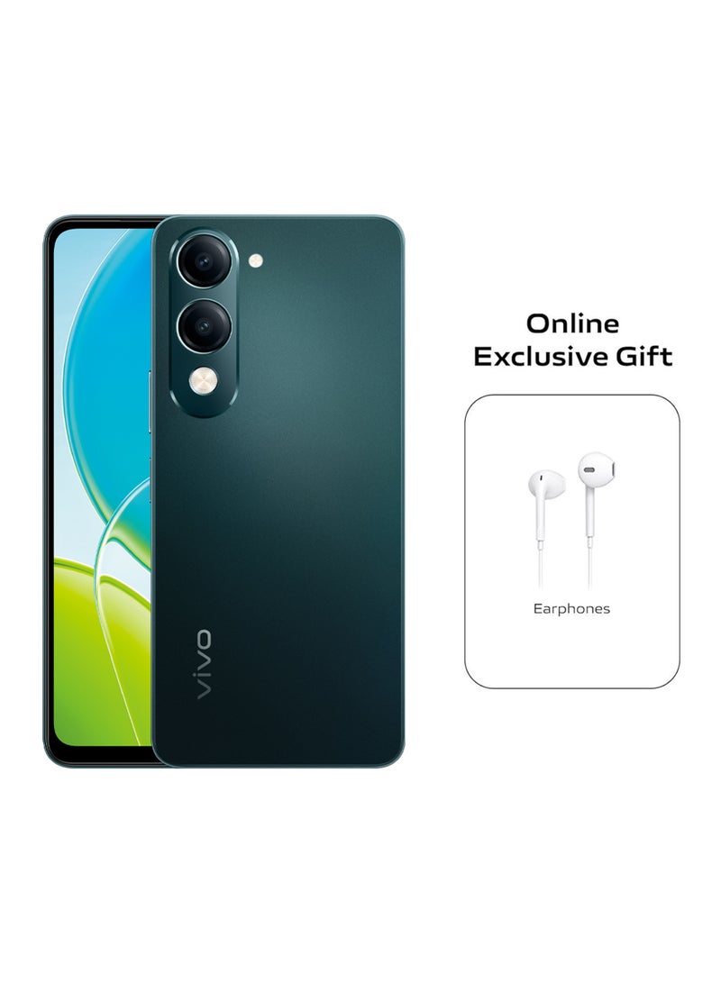 vivo Y04 4G Dual SIM Jade Green  4GB RAM + 128GB | 5500mAh With Gifts Wired Earphones - Middle East Version  - Image 1