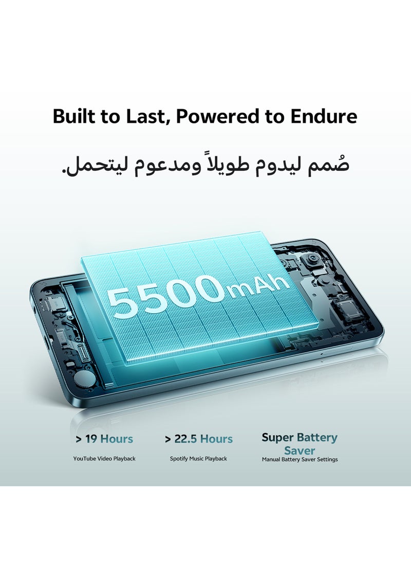 vivo Y04 4G Dual SIM Jade Green  4GB RAM + 128GB | 5500mAh With Gifts Wired Earphones - Middle East Version  - Image 3
