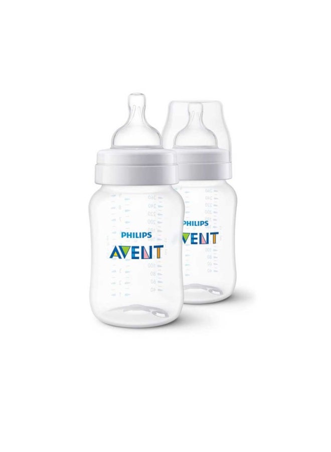 Philips Avent Pack Of 2 Anti Colic Feeding Bottle, 260 ML - Image 1